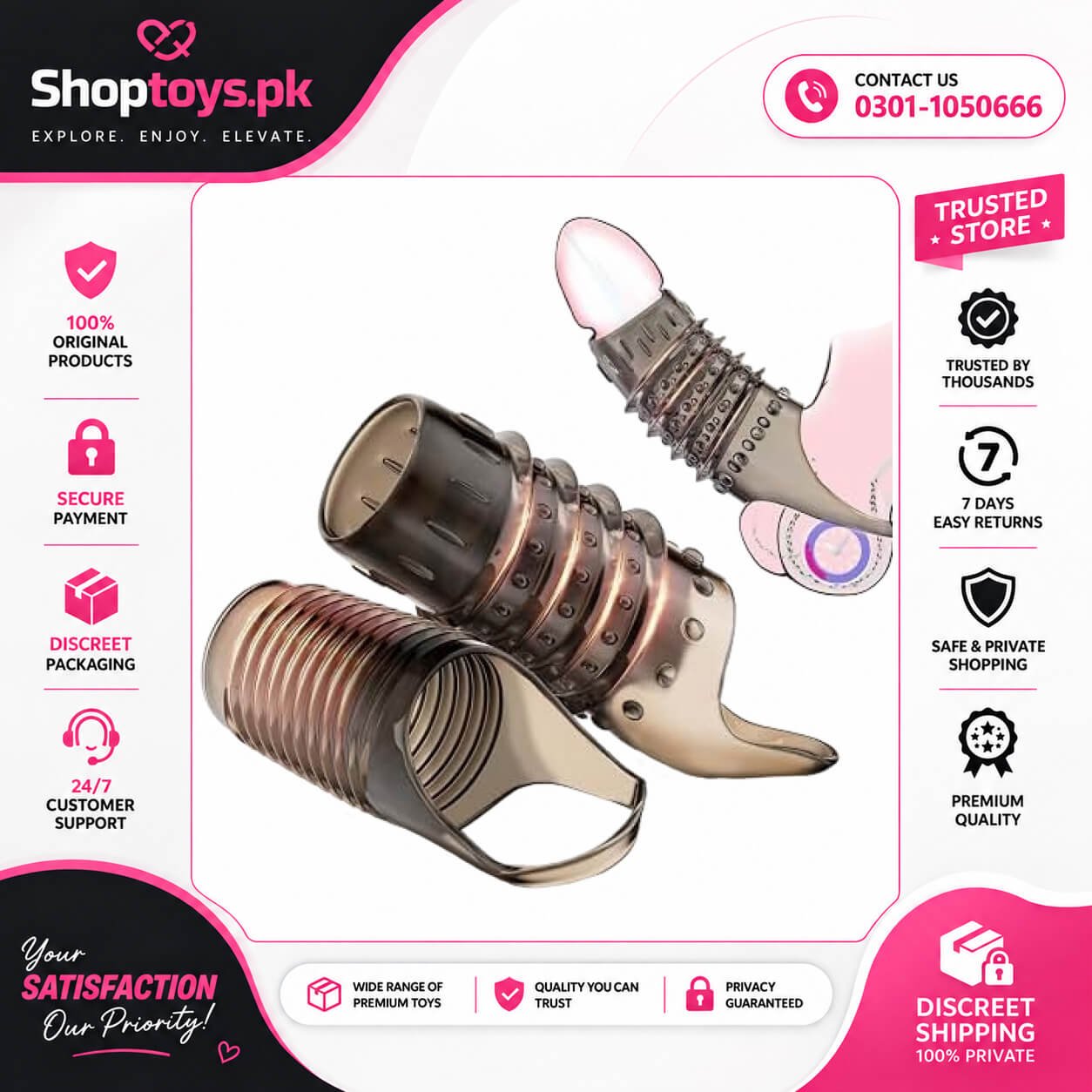 Cock Rings for Men, Reusable Penis Enlarge In Pakistan