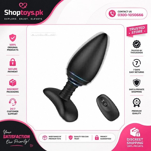 Strong Vibrating Butt Plug With Remote Control
