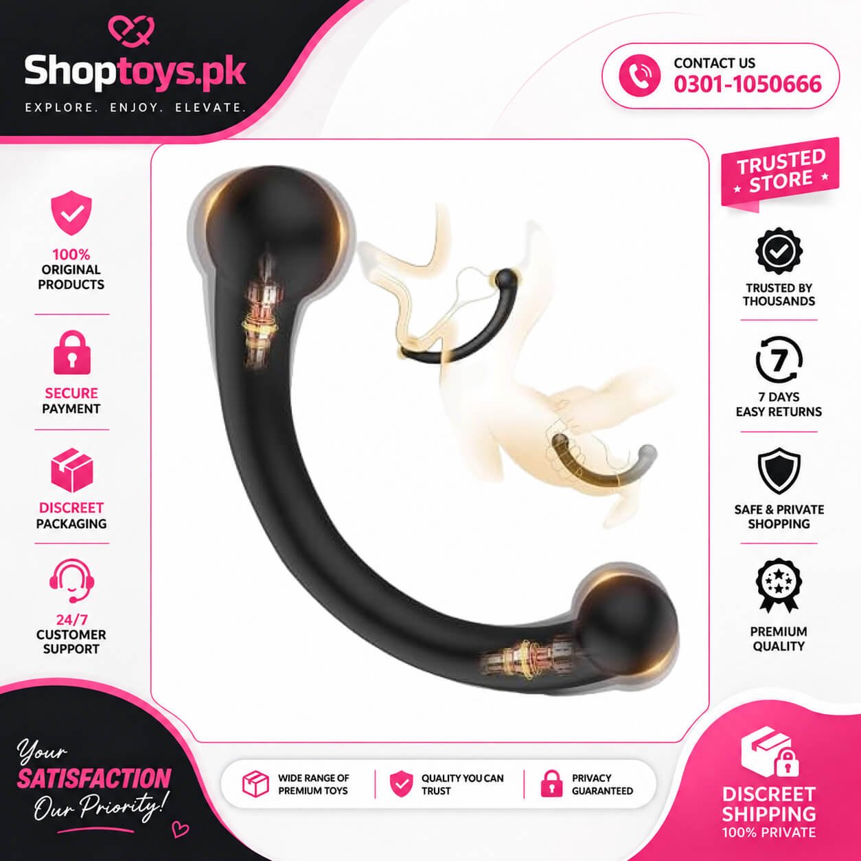 BEISAR Vibrating Prostate Massager Stick In Pakistan