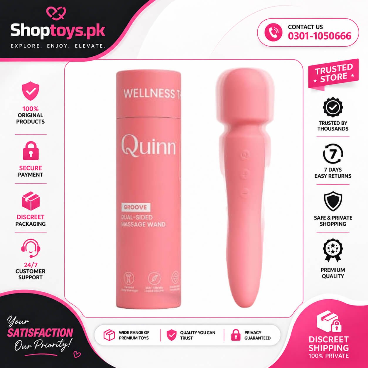 Quinn Dual-Sided Vibrator Wand In Pakistan