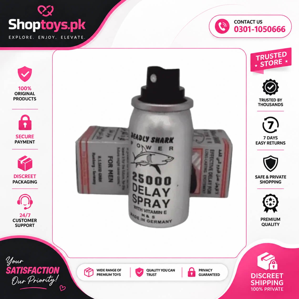 Shark Power 25000 Delay Spray Price in Pakistan