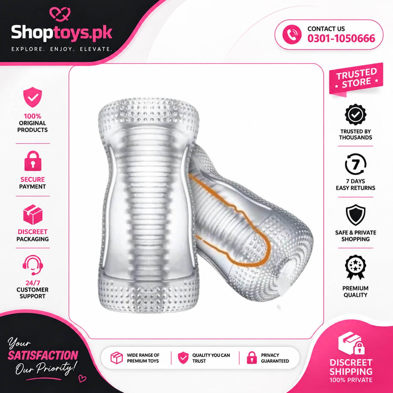 Pocket Pussy Sex Toys, Adult Sex Toy Male In Pakistan