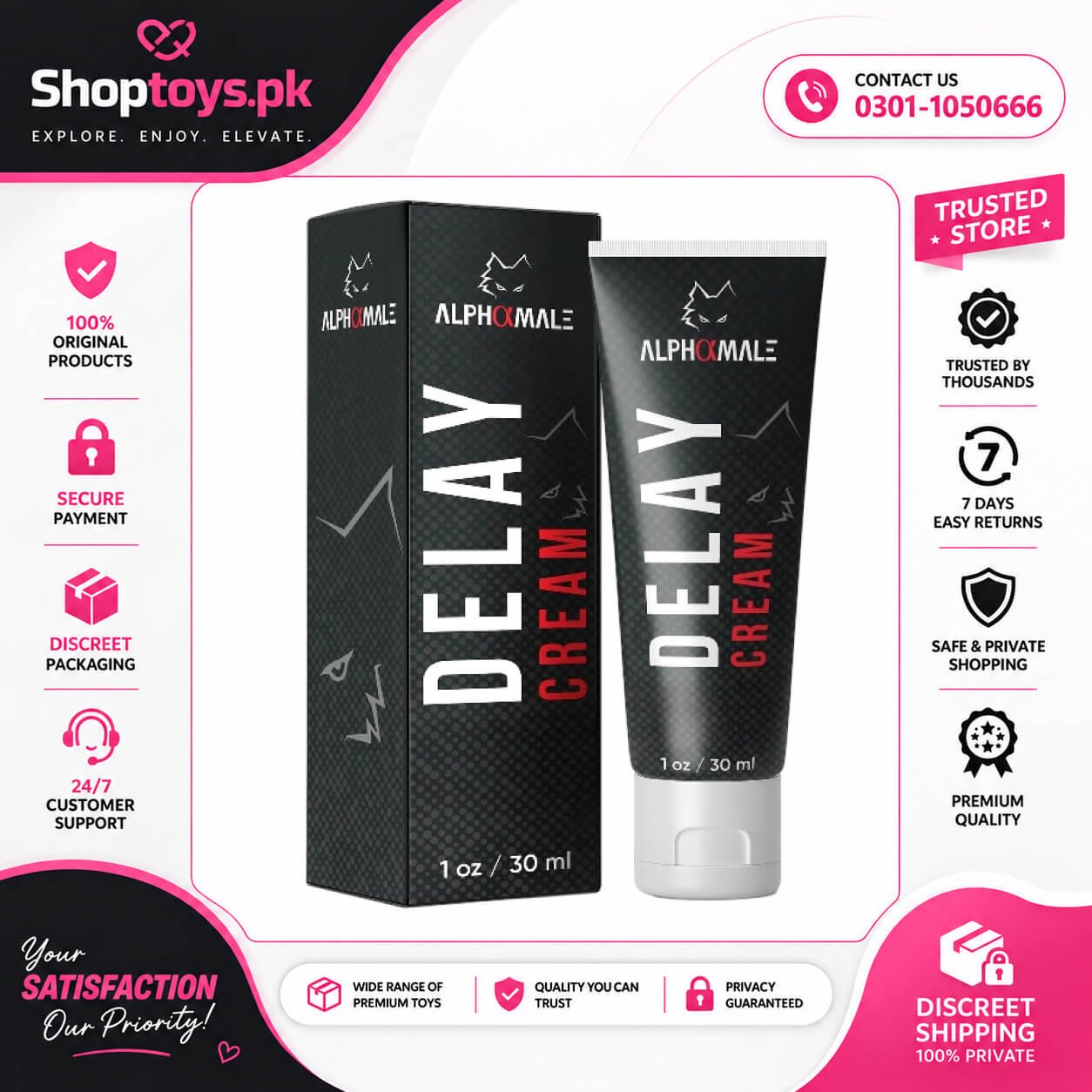Alpha Male Delay Timing Cream Price in Pakistan