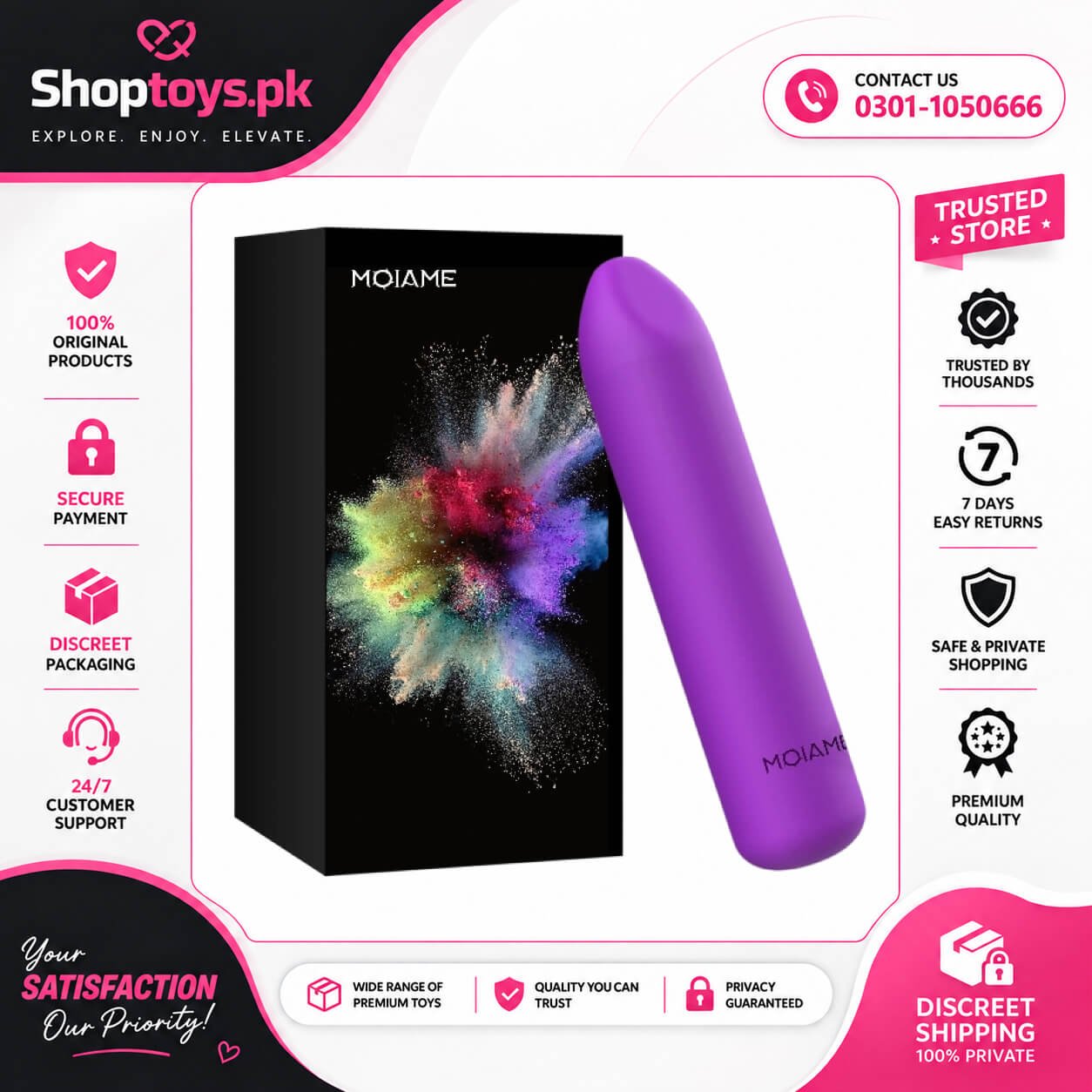 Sex Toys for Women Mini Bullet Vibrator In Pakistan