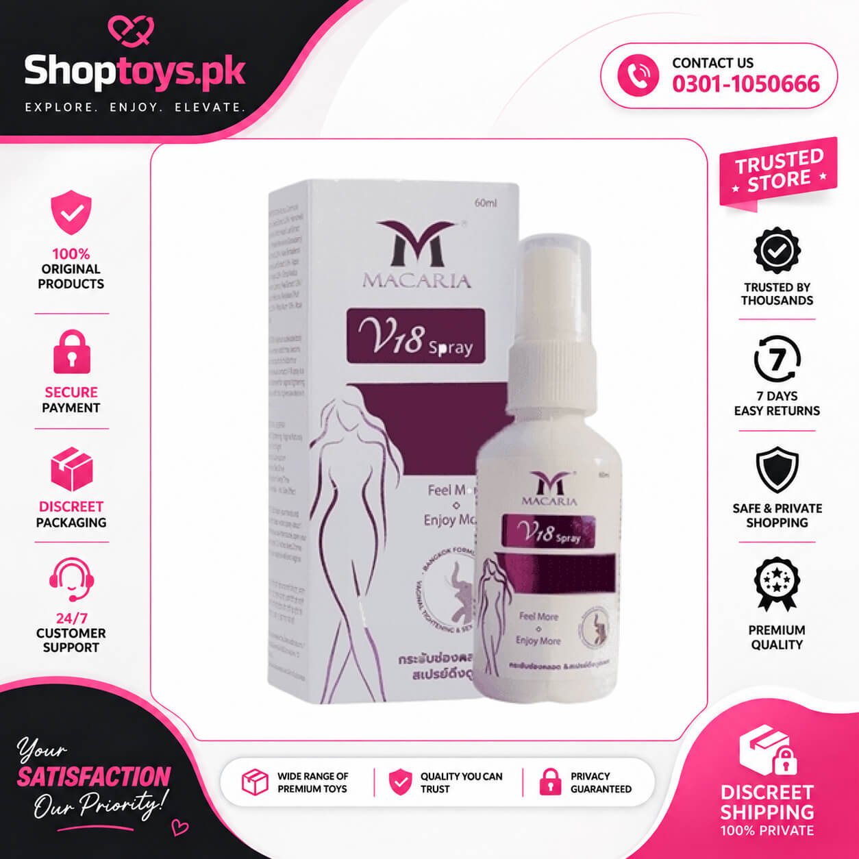 Vfitting Vagina Tightening Spray 50ml In Pakistan