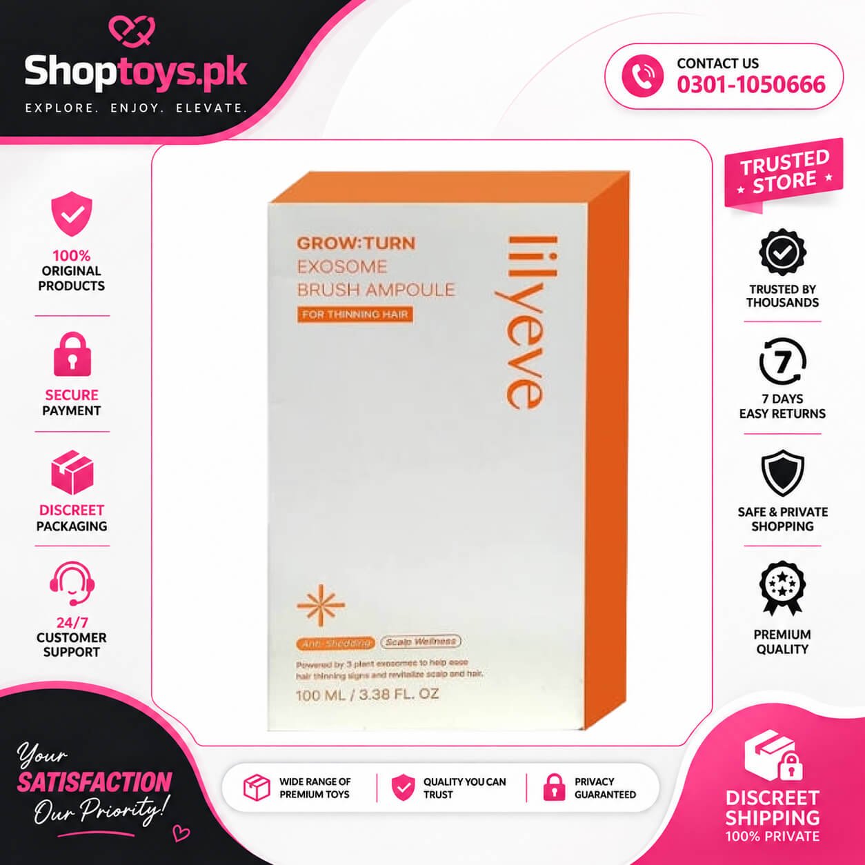 LILYEVE Grow Turn Exosome Brush Ampoule In Pakistan