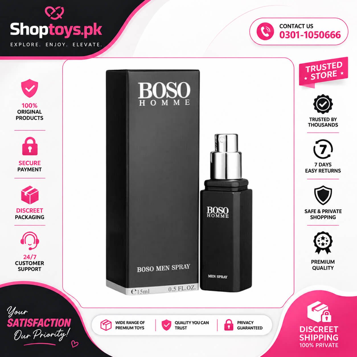 Boso Homme Men Spray Last Longer In Pakistan