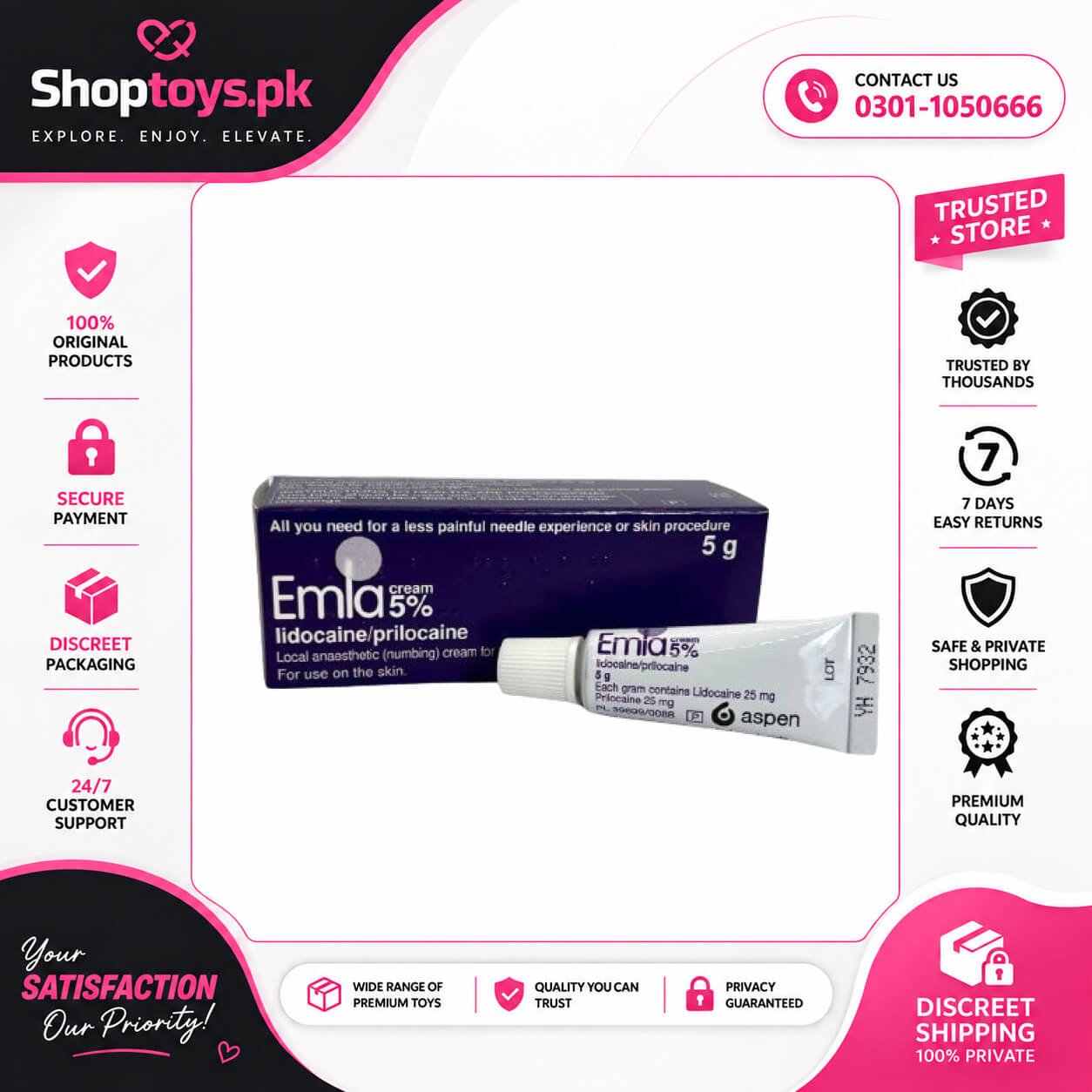 Emla Cream 5g Online In Pakistan