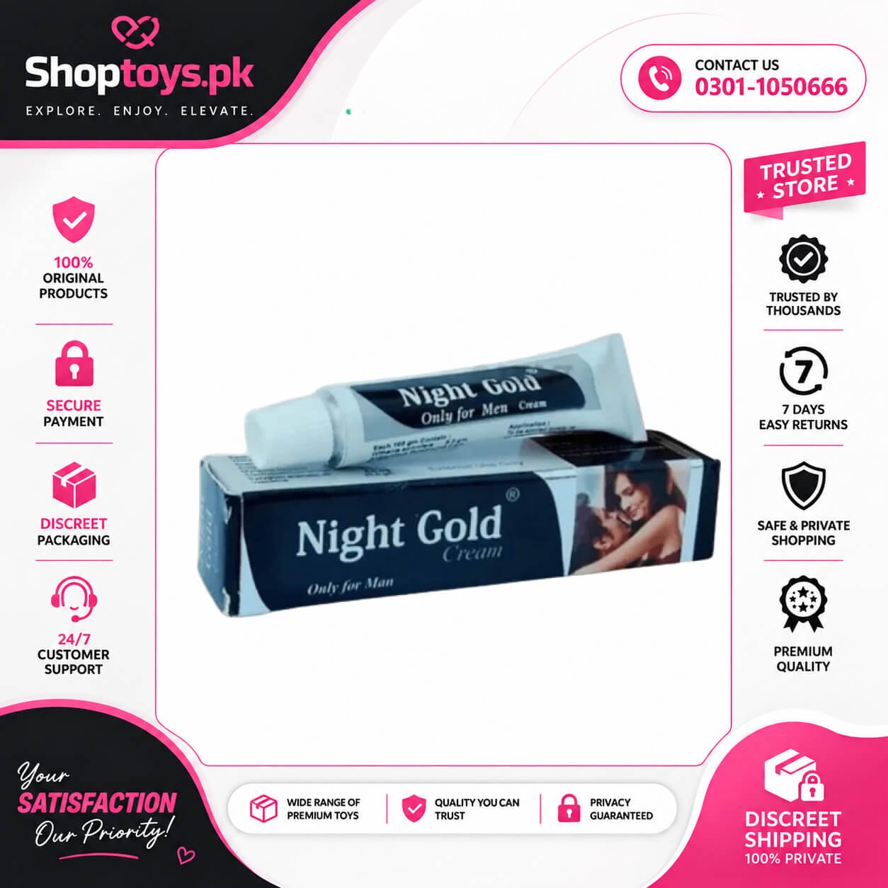 Night Gold Delay Timing Cream Price in Pakistan