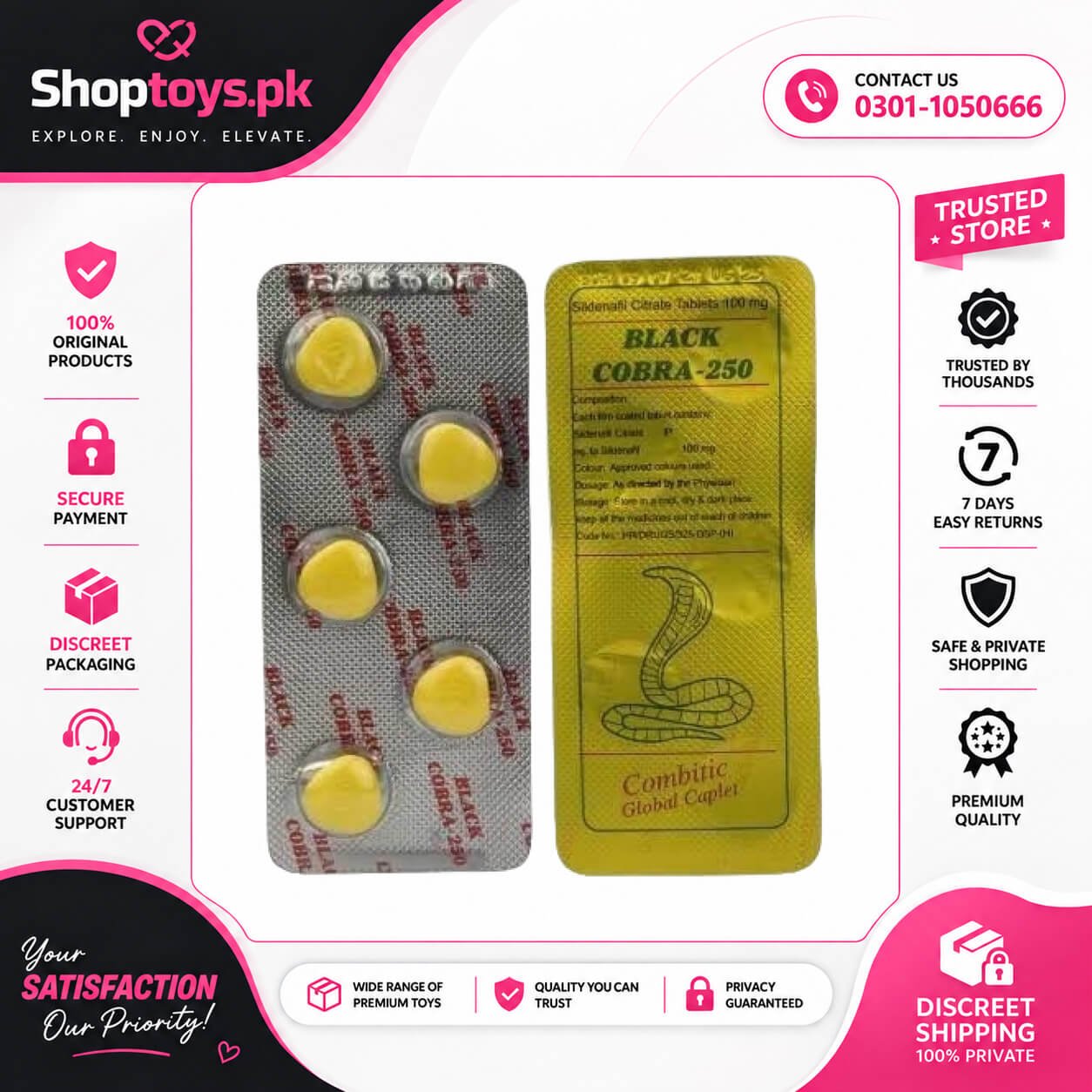 Black Cobra 250 Mg Tablets In Pakistan