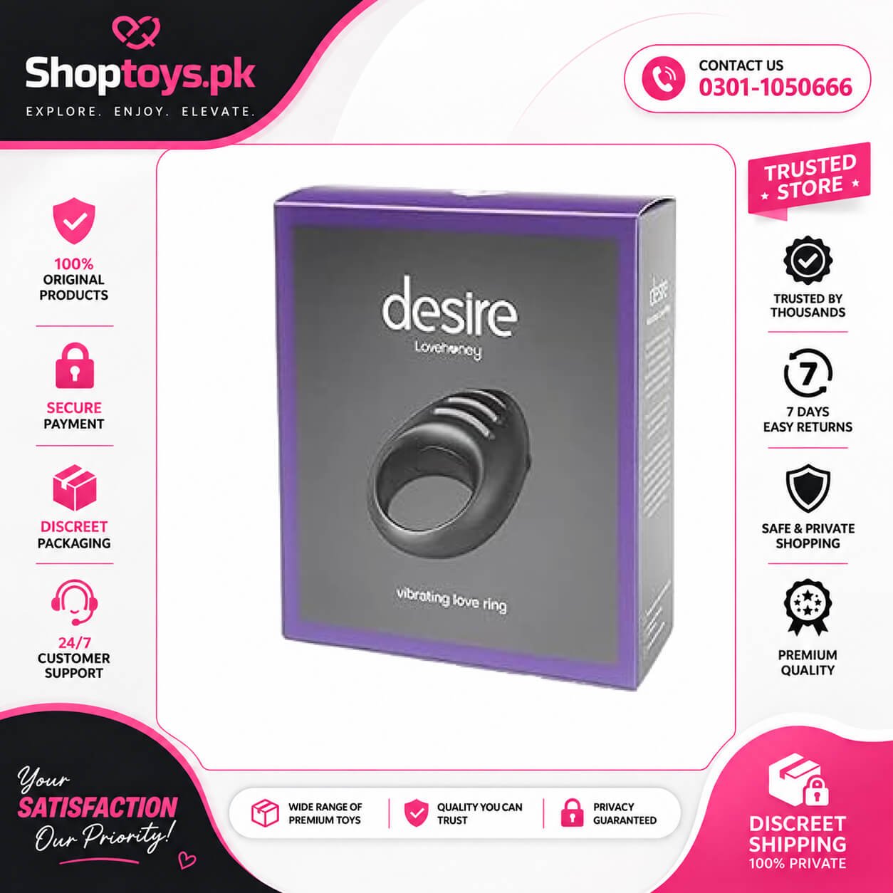 Lovehoney Desire Luxury Vibrating Cock Ring In Pakistan