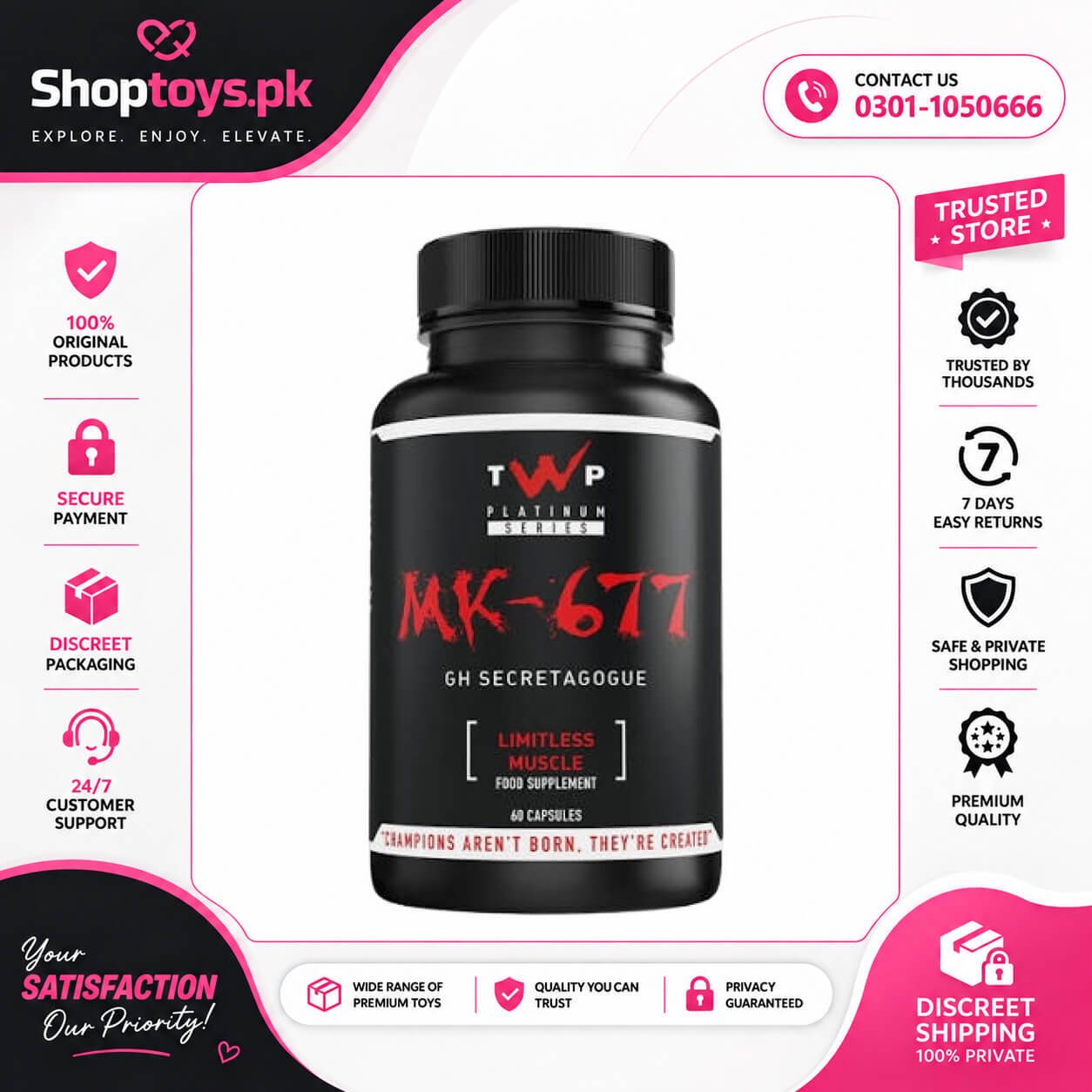 TWP Platinum Sarms Mk-677 Capsules In Pakistan