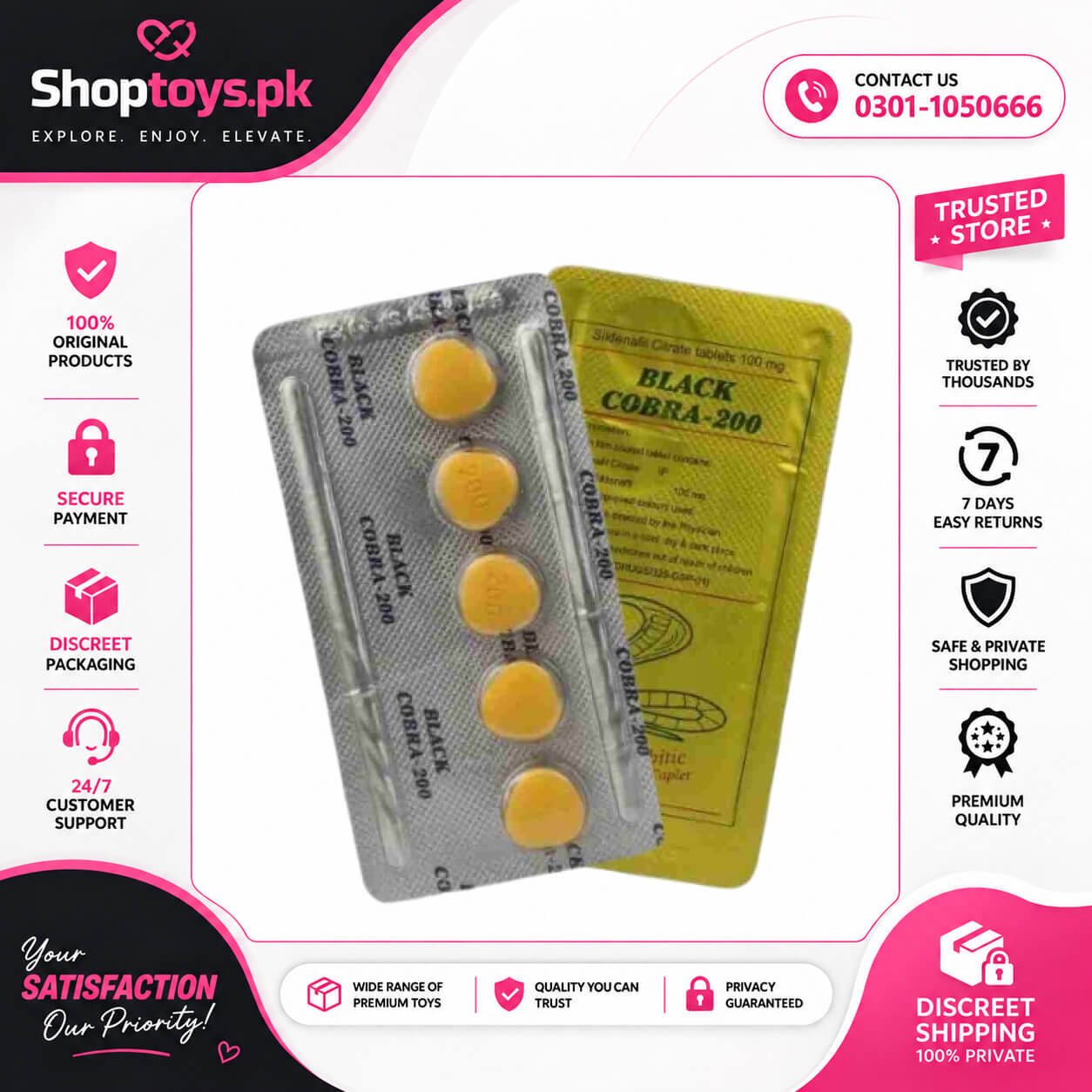 Black Cobra 200 Mg Tablets In Pakistan