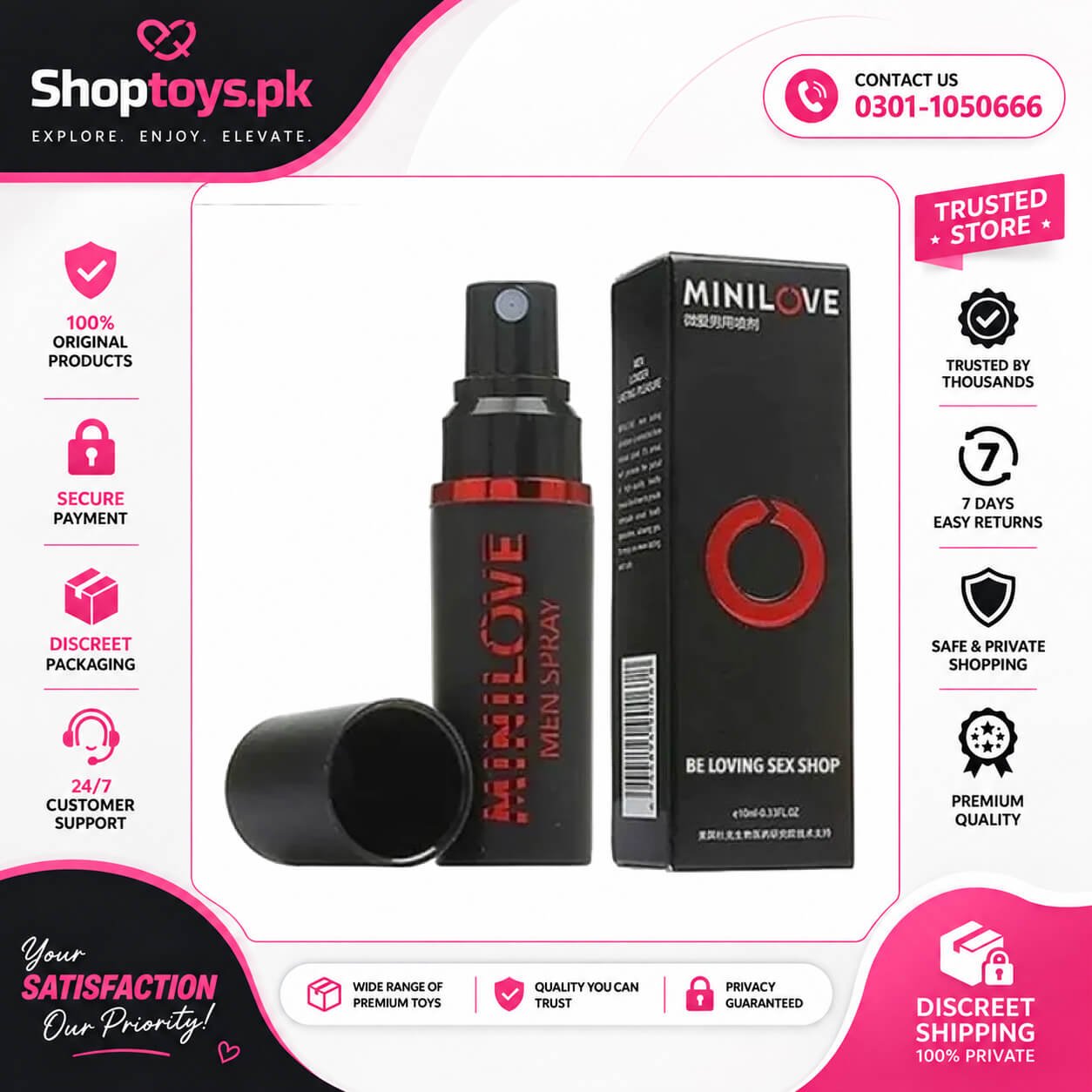 Minilove Delay Spray Price in Pakistan