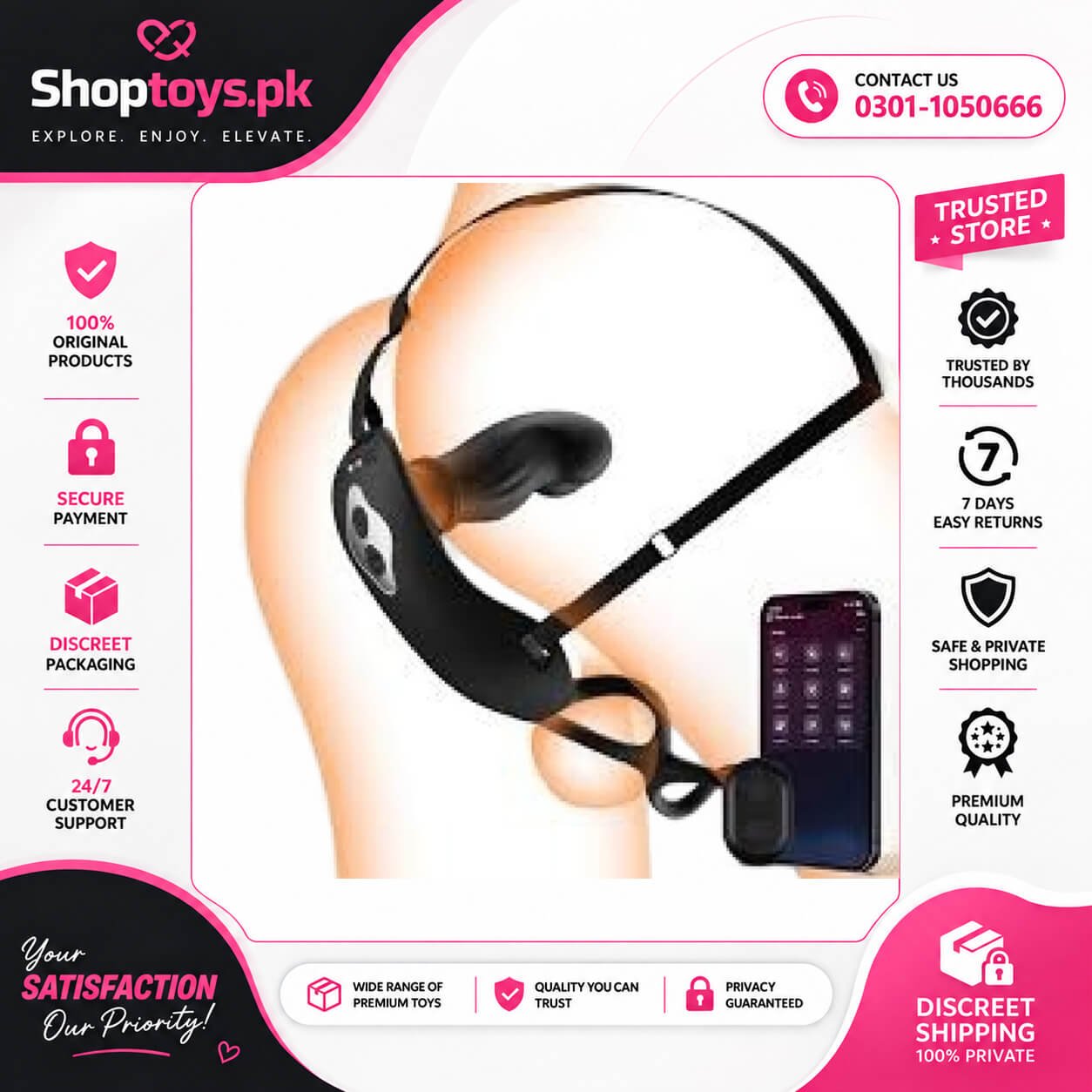 Wearable Thrusting Prostate Massager Anal In Pakistan