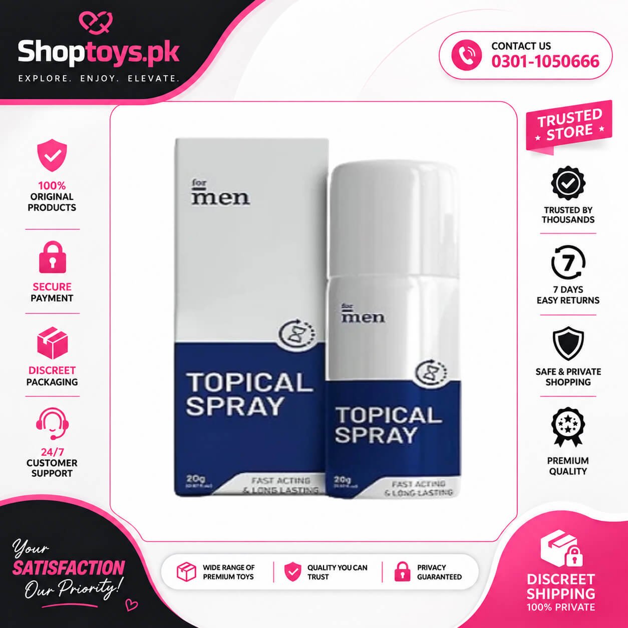 Topical Delay Spray Price in Pakistan