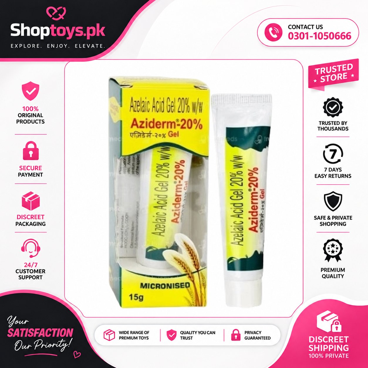 Aziderm 20% Gel In Pakistan