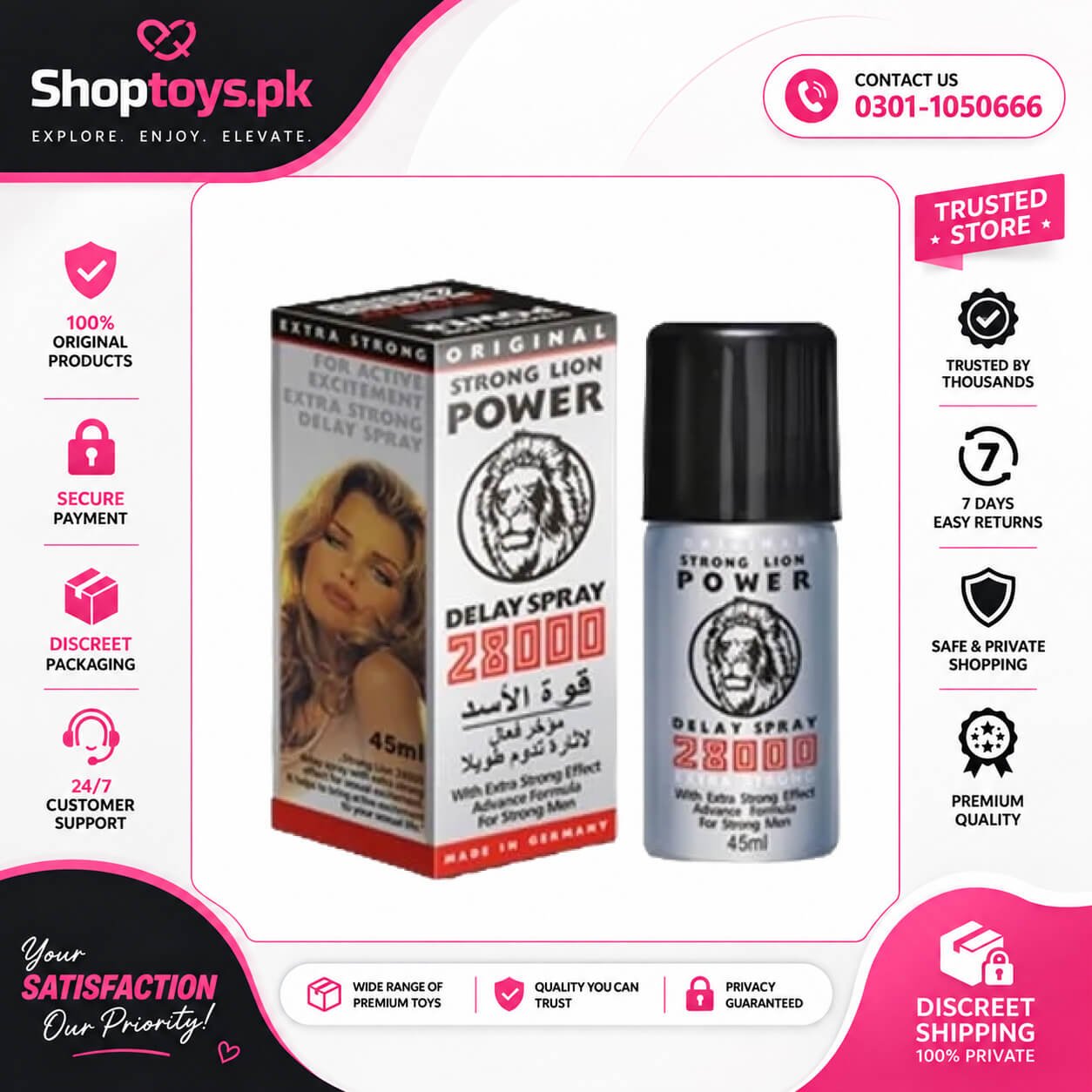 Strong Lion Power 28000 Delay Spray In Pakistan