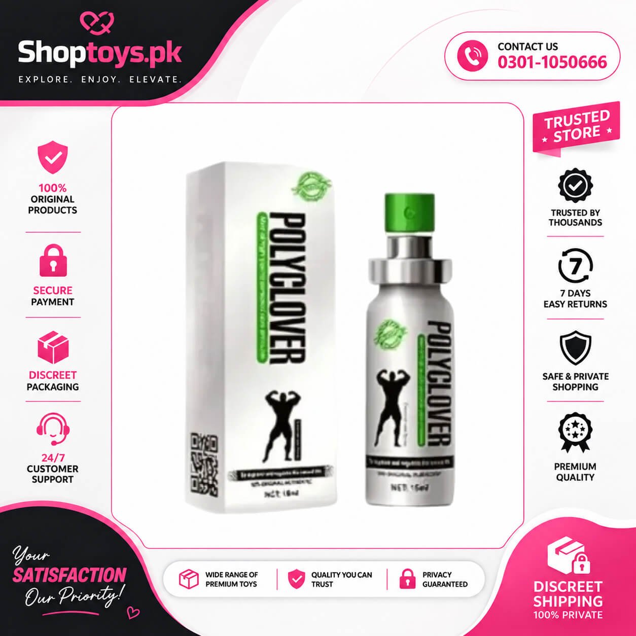 Polyclover Delay Spray Price in Pakistan