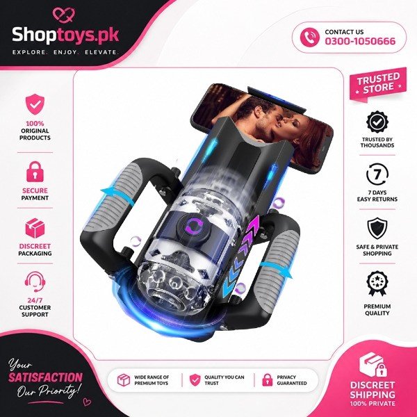 Male Masturbator Sex Toys Pocket Pussy with 12cm Thrusting Distance