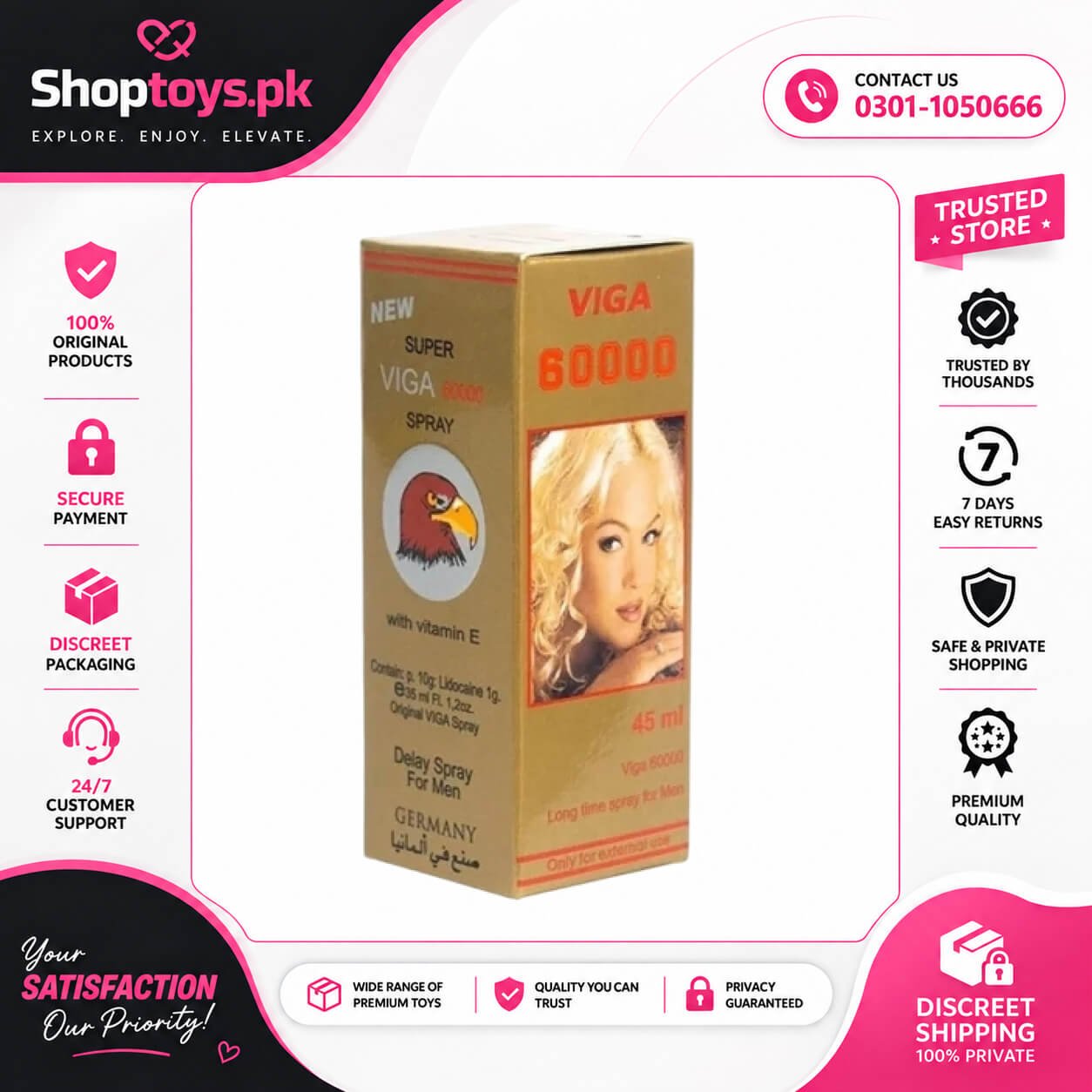 Super Viga 60000 Delay Spray Price in Pakistan 