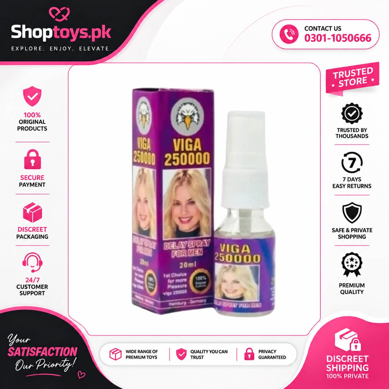 Viga 250000 Delay Spray Price in Pakistan