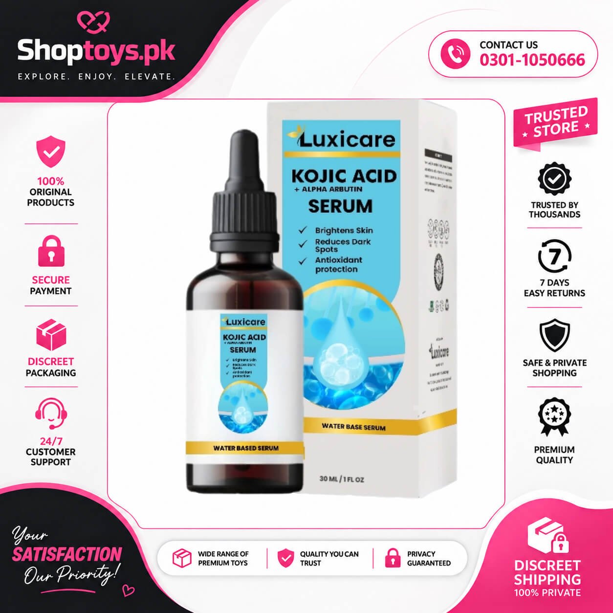 Kojic Acid Serum Brightening & Even Skin In Pakistan