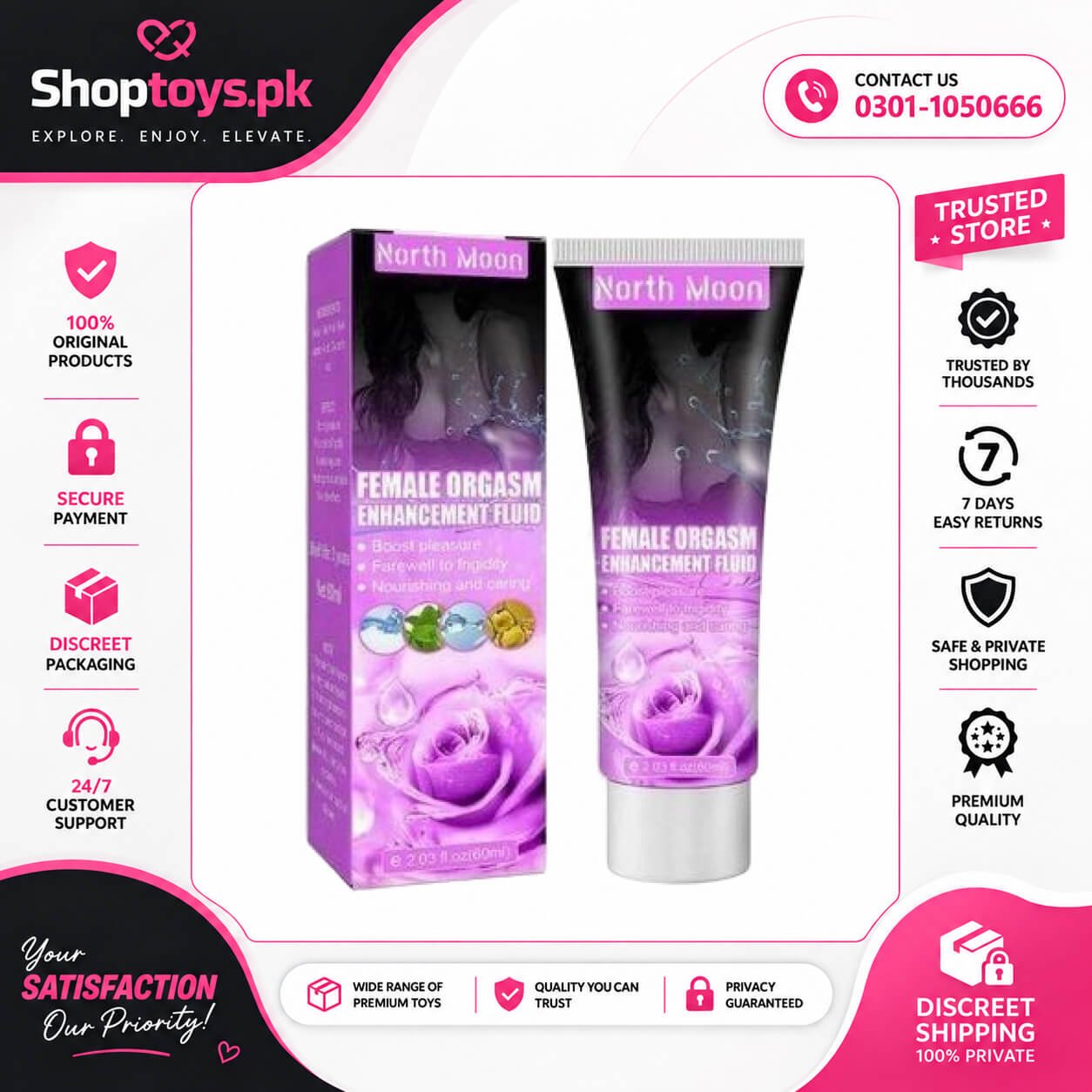 North Moon Female Orgasm Enhancement Fluid Gel In Pakistan