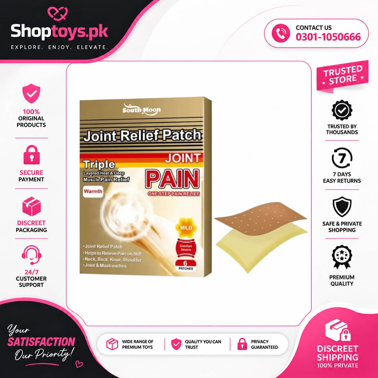 Japanese Pain Relief Patch for Joint & Muscle Care In Pakistan