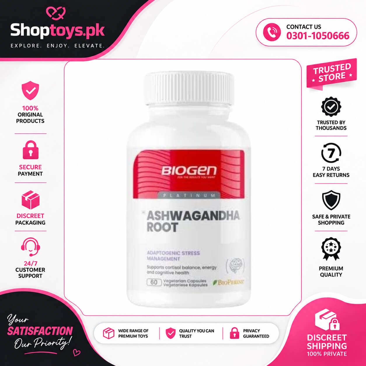 Biogen Nmn 500mg Nicotinamide Mononucleotide Capsules In Pakistan