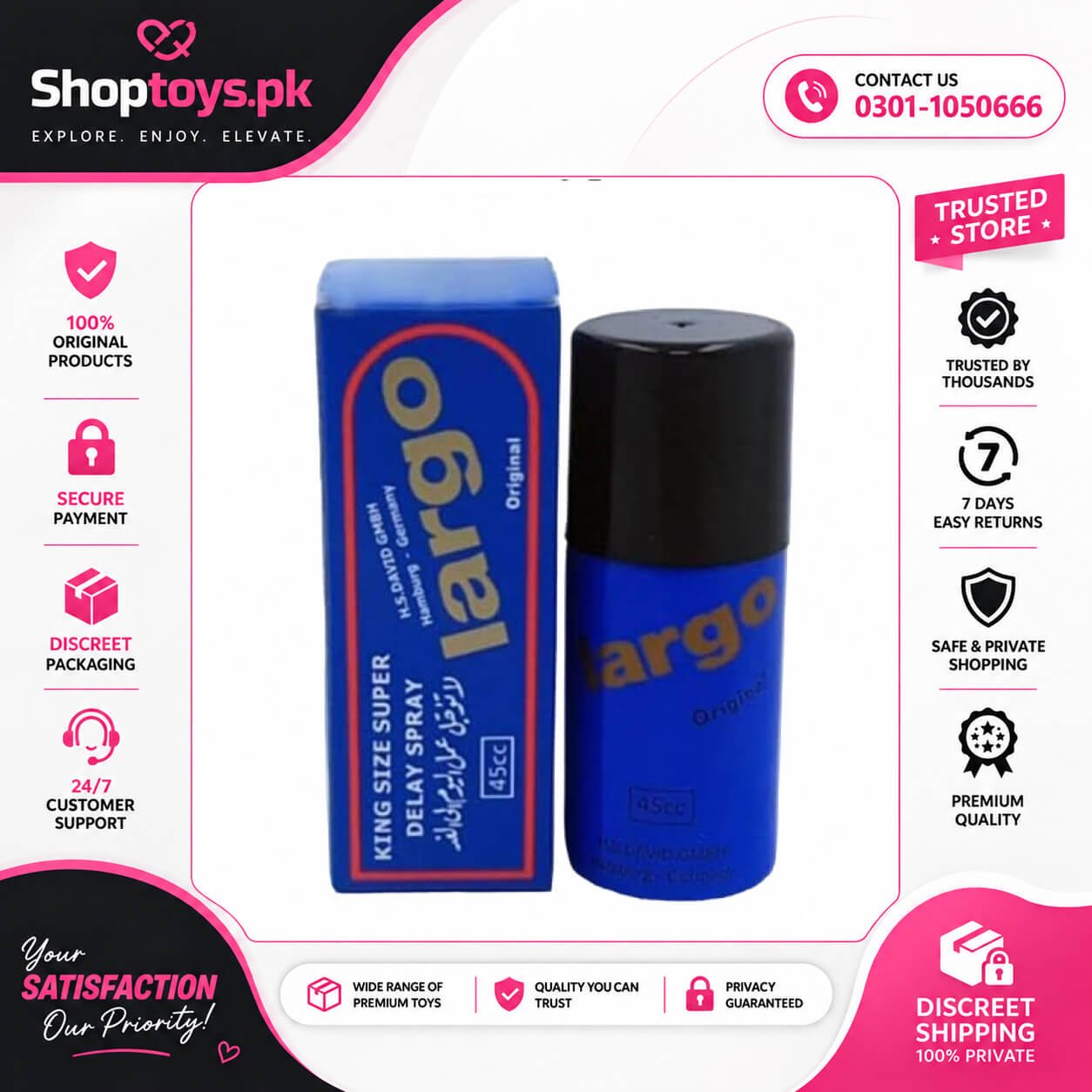 Largo Delay Spray Last Longer & Boost Confidence In Pakistan