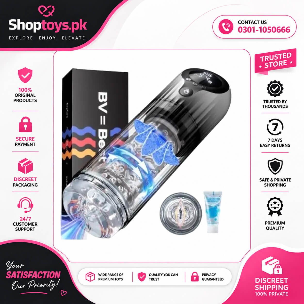 Automatic Male Masturbator Cup Penis Pump In Pakistan