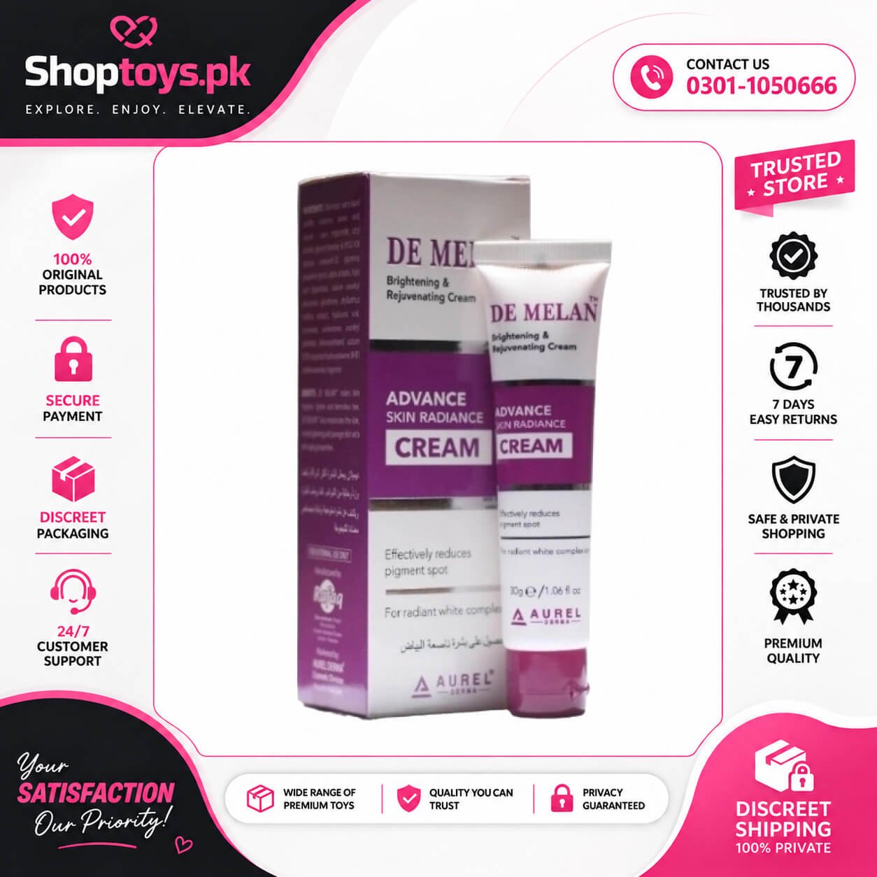 Demelan Brightening Cream Price In Pakistan