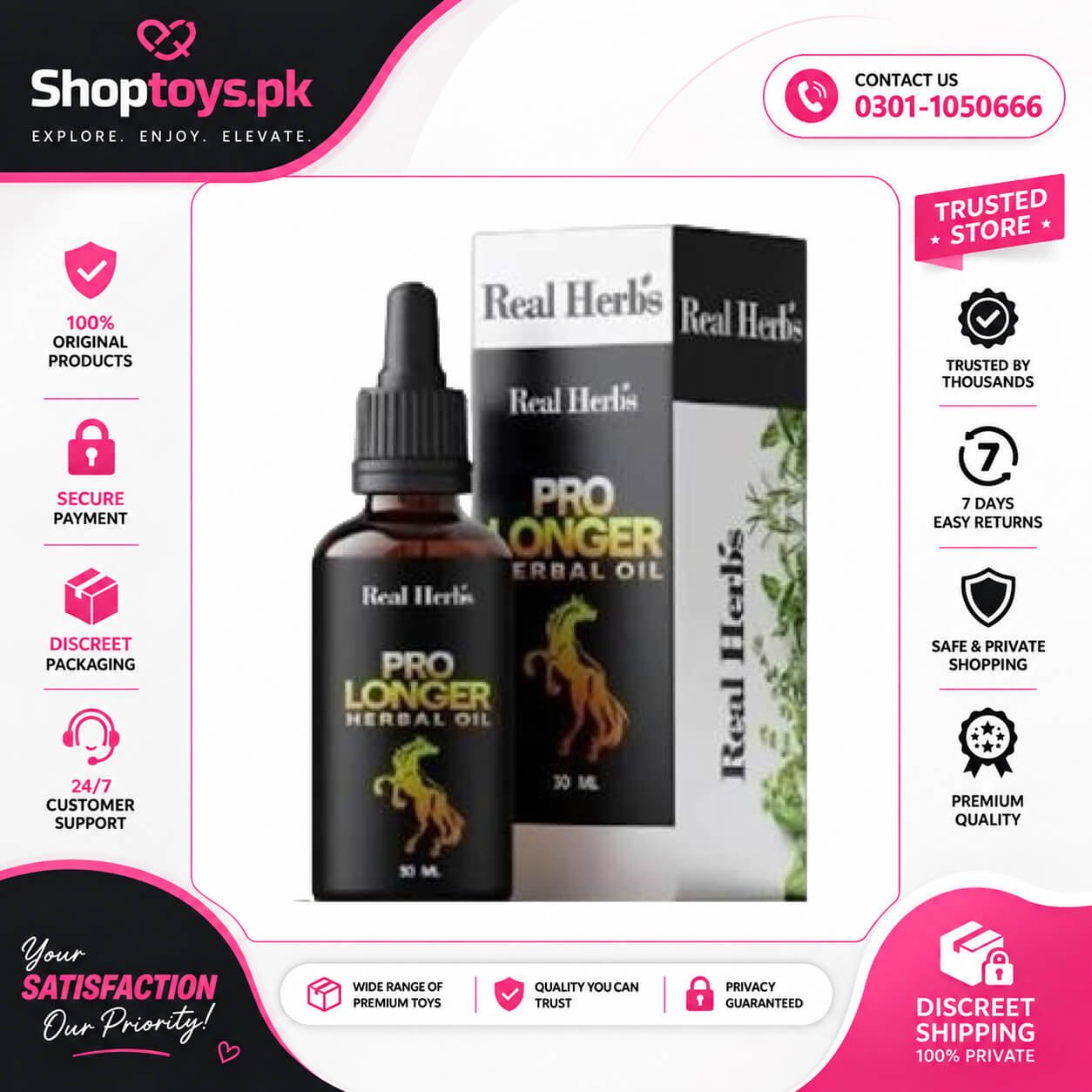 Pro Longer Herbal Oil in Pakistan