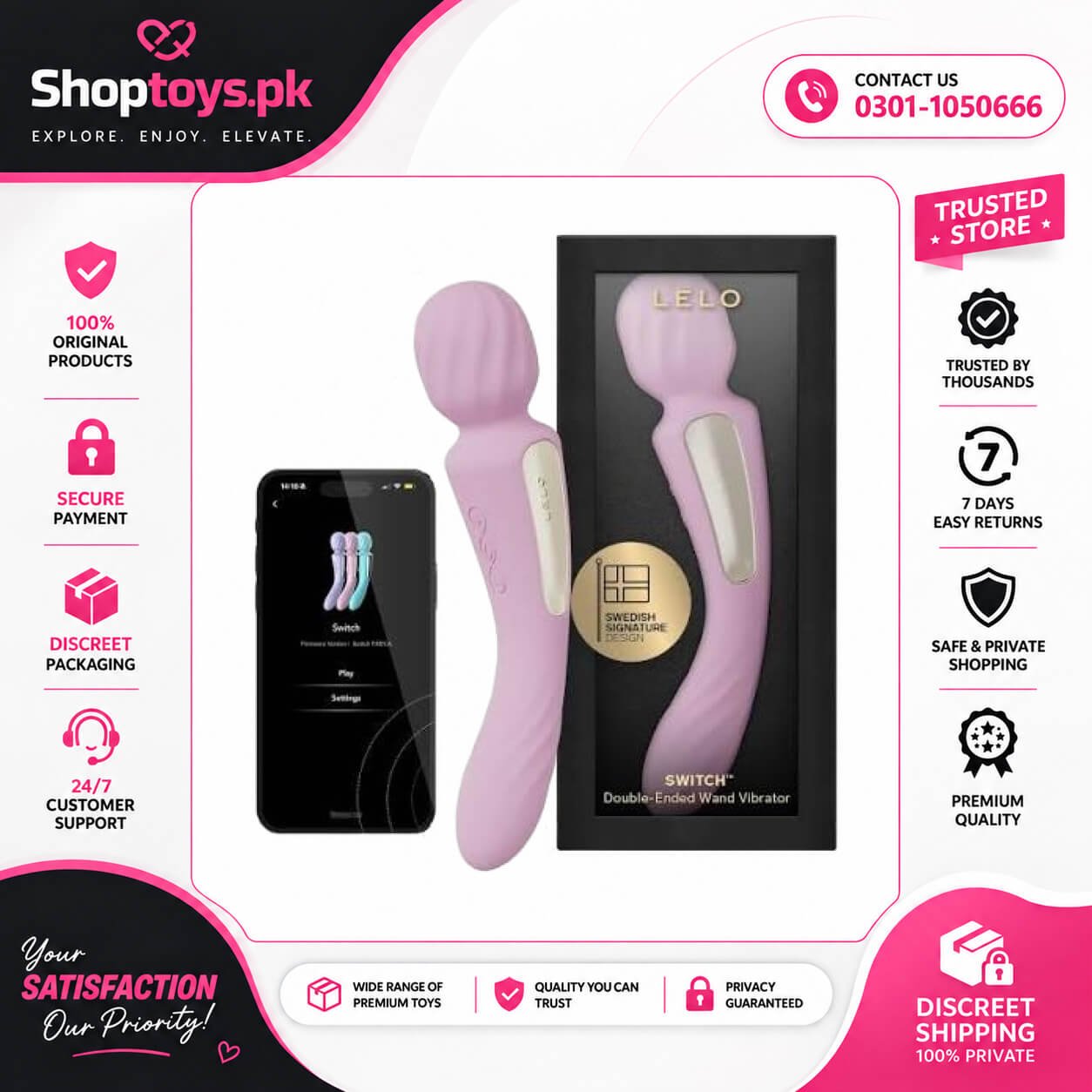 Lelo Switch Massage Wand Sex In Pakistan