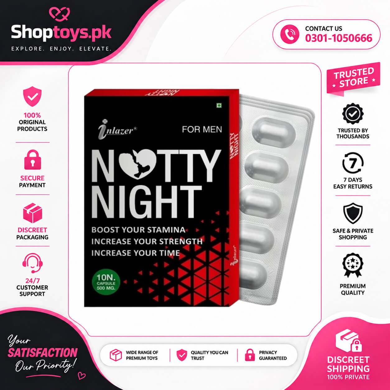 Notty Night Stamina Booster Tablet In Pakistan