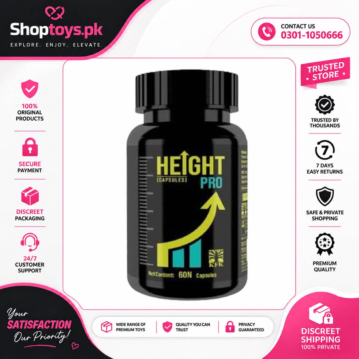 KFK Height Pro Capsule Price in Pakistan