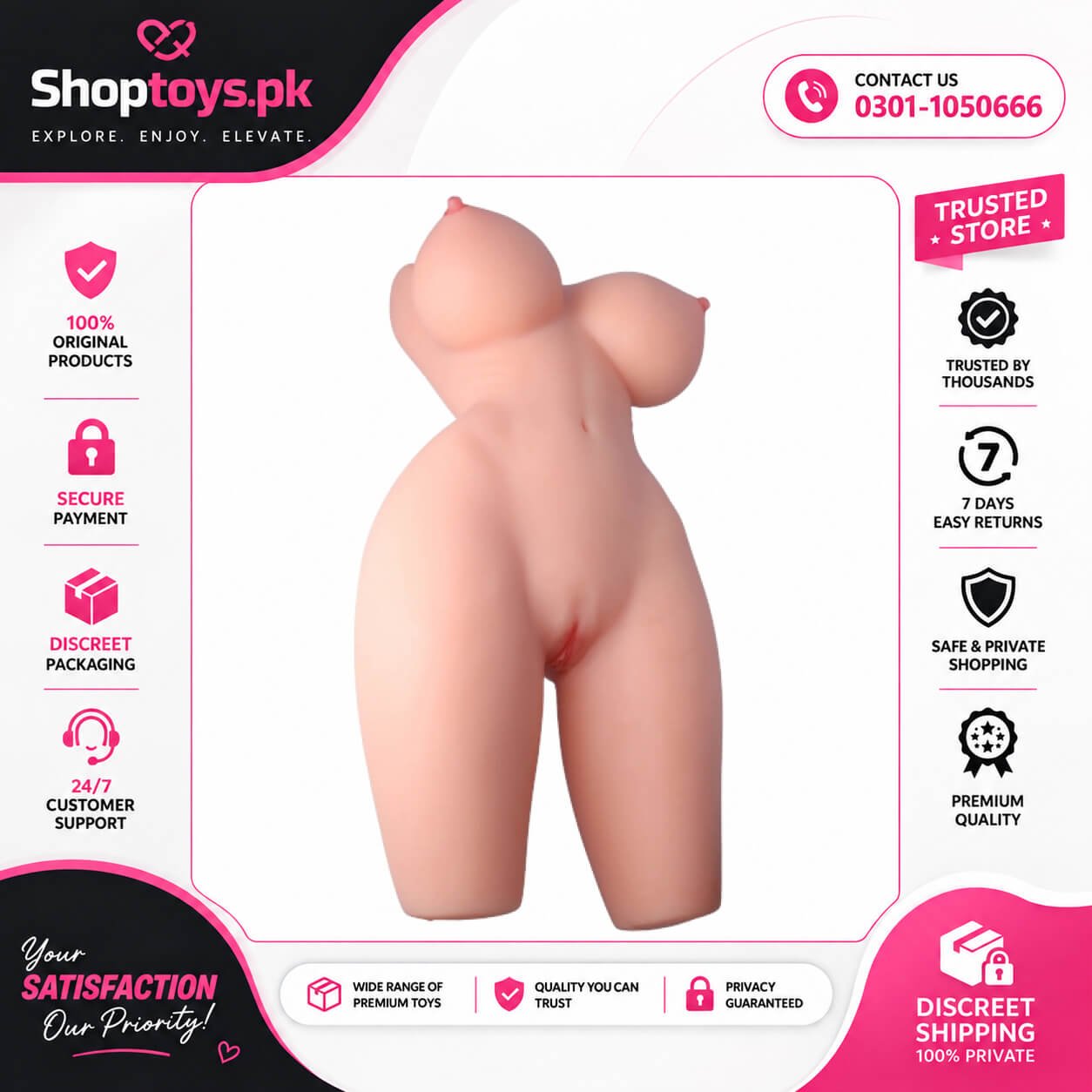 Realistic Sex Doll for Men, Life Size Big Boobs In Pakistan