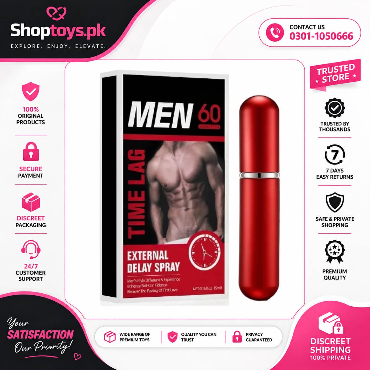 Men’s 60 External Delay Spray In Pakistan