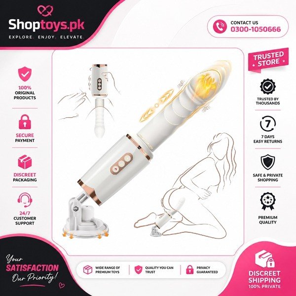 Sex Machine Thrusting Dildo with 7 Modes & Heating