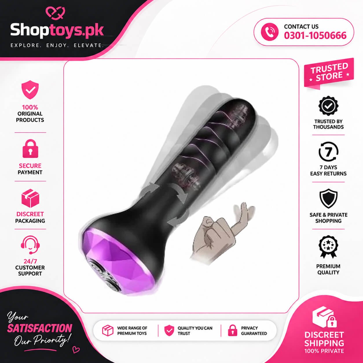 Vibrating Butt Plug Anal Toys Prostate In Pakistan