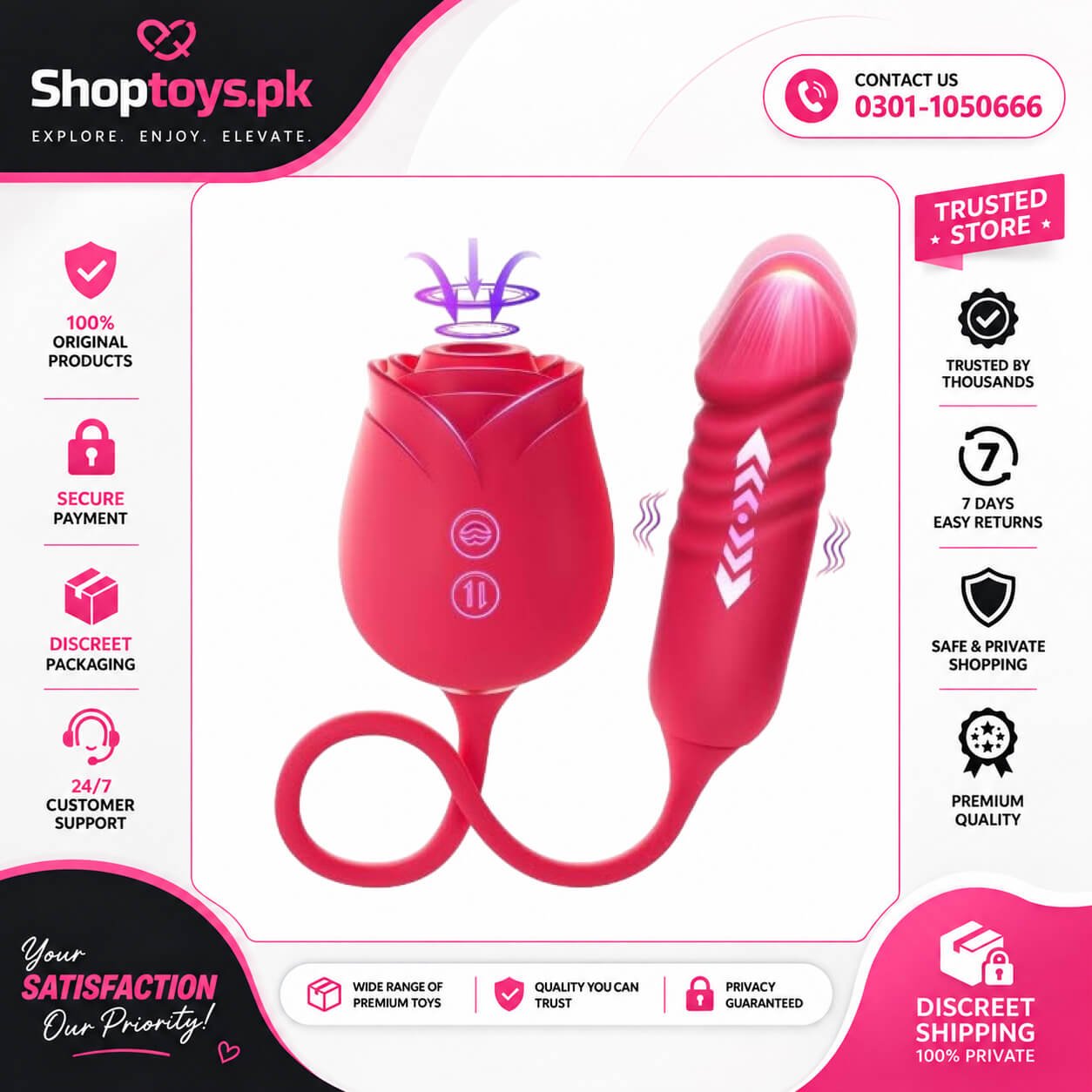 Vibrator Dildo Sex Toys for Women In Pakistan