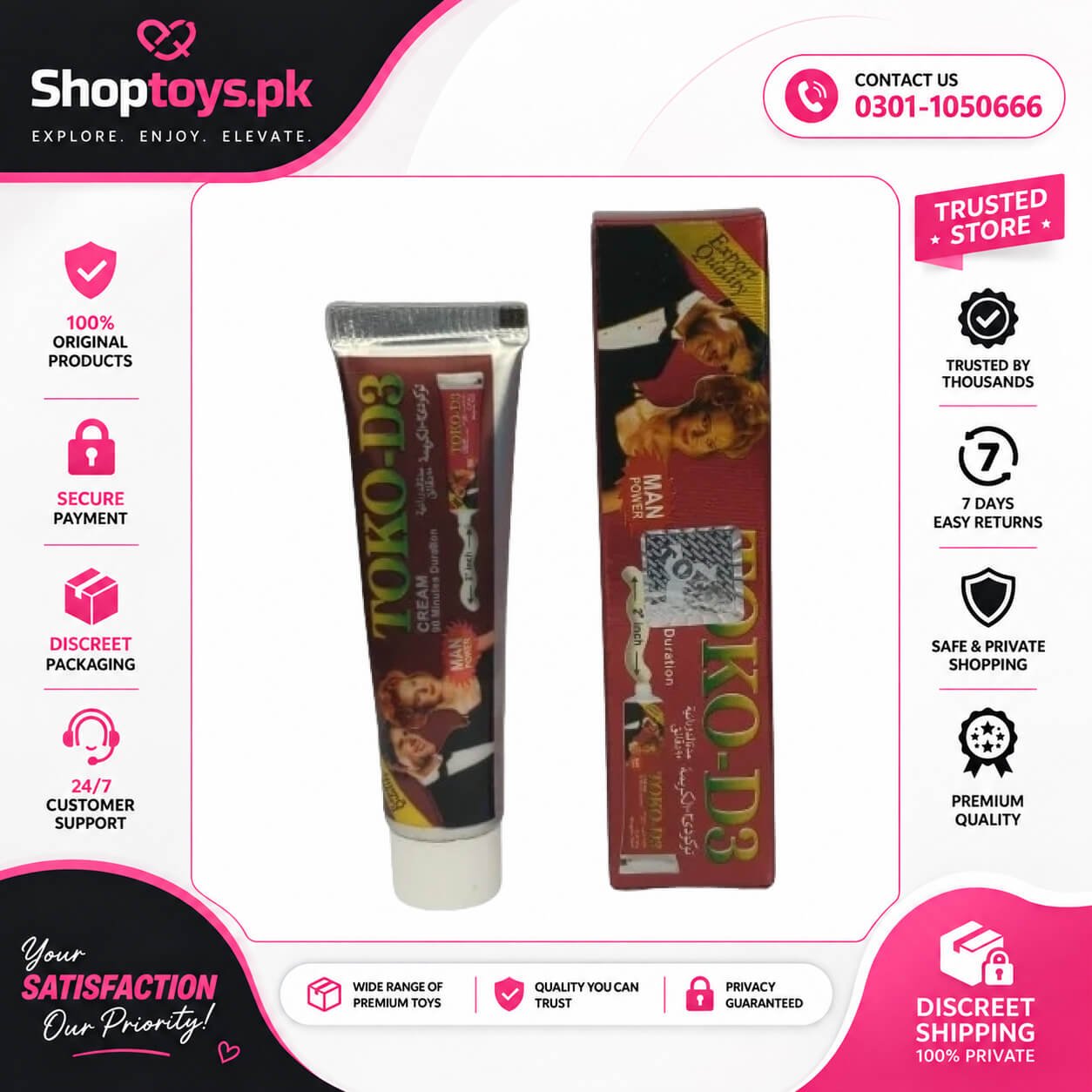 Toko D3 Delay Cream in Pakistan