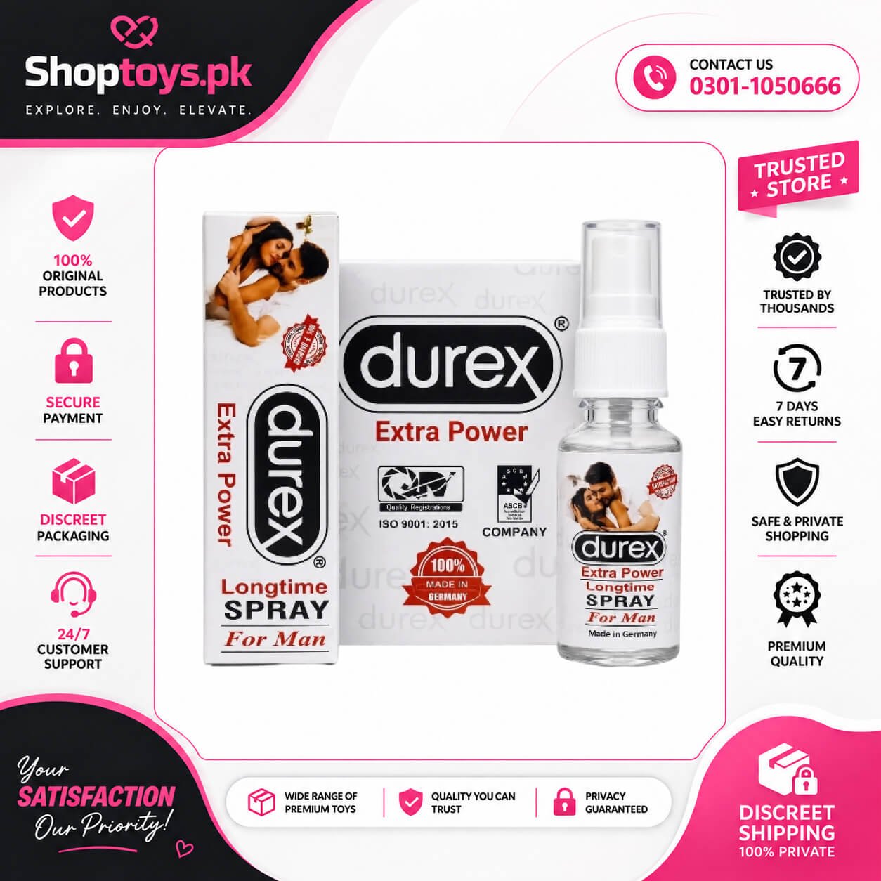 Durex Long Time Delay Spray Price in Pakistan