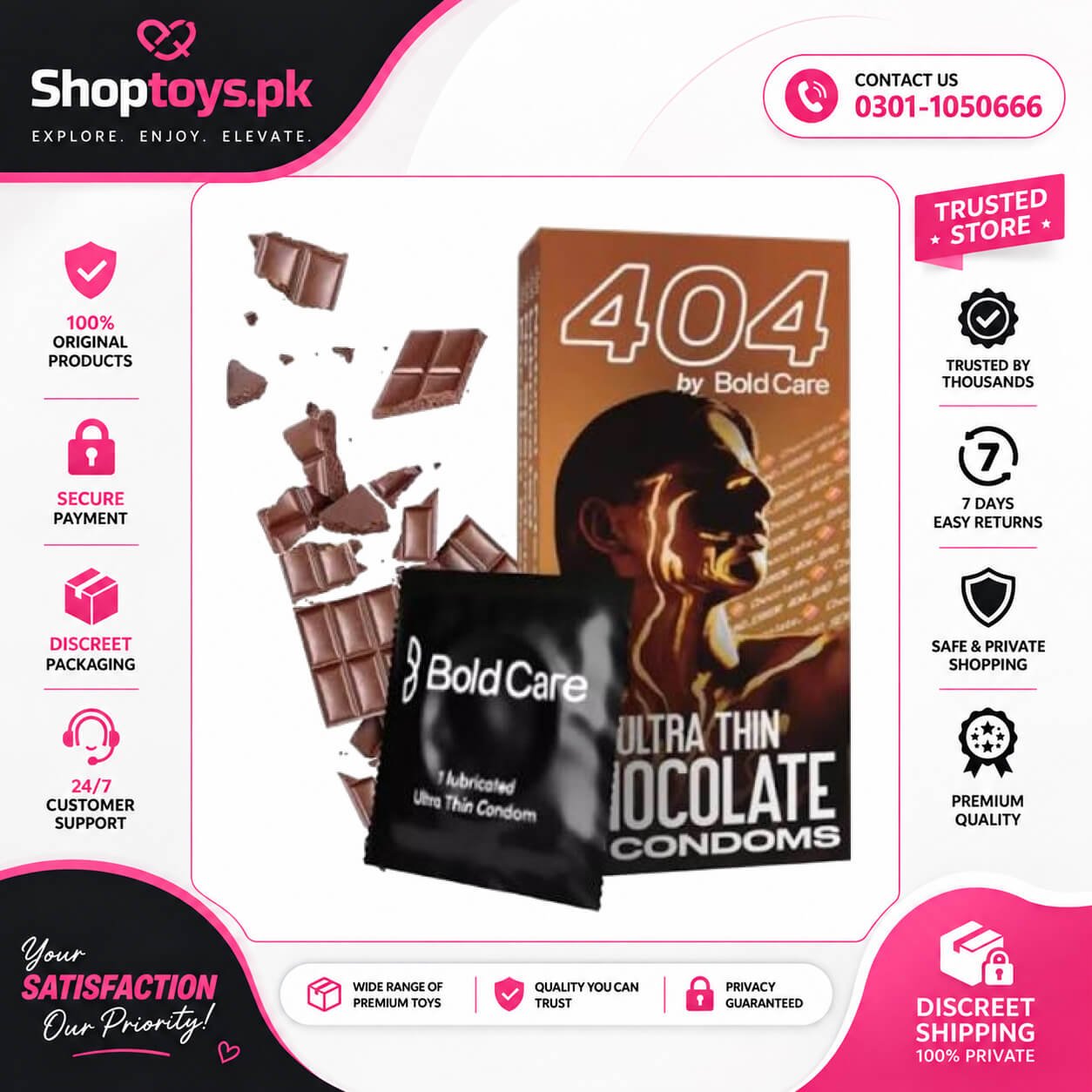 Best Bold Care Chocolate Condoms In Pakistan
