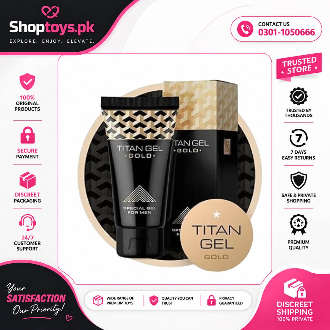 Titan Gel Gold | Buy Original 45g In Pakistan