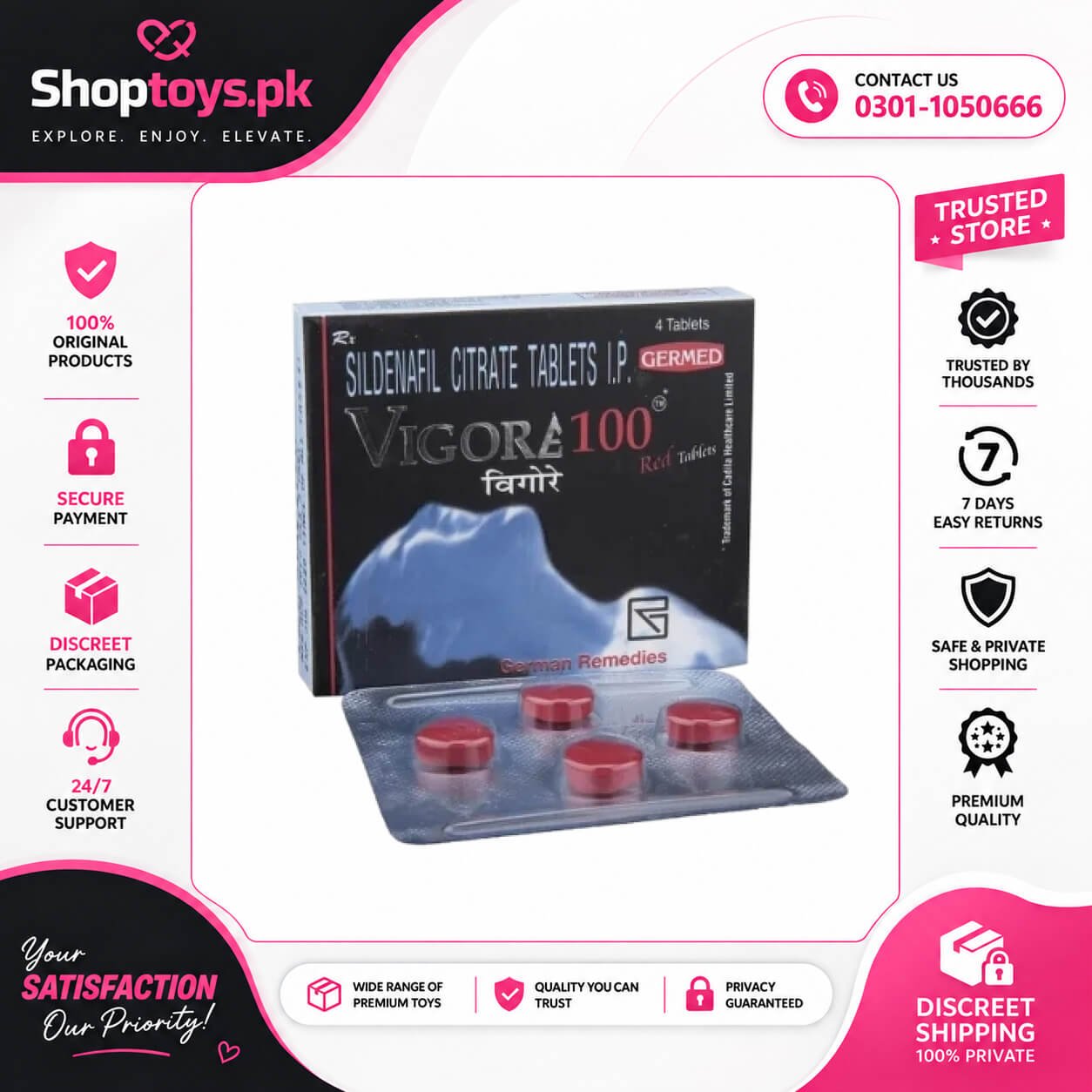 Vigora 100Mg Tablets Price in Pakistan