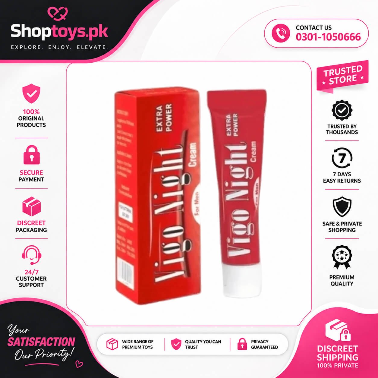 Vigo Night Delay Cream Price in Pakistan