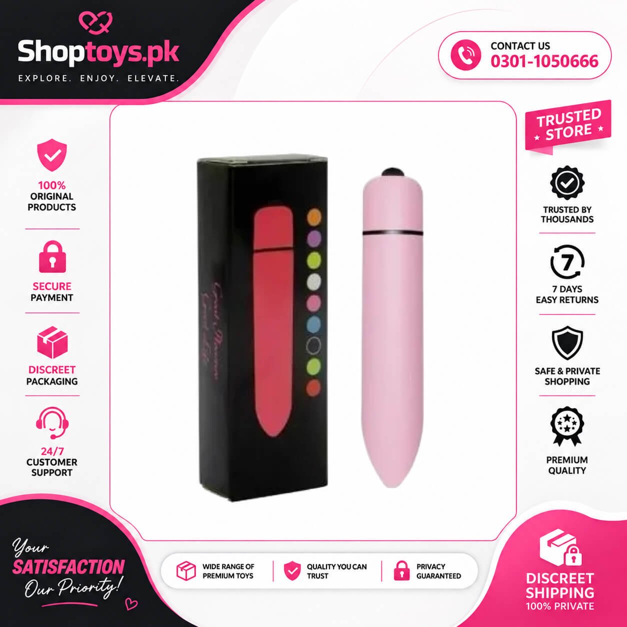 Mini Vibrator Bullet Vibrator for Women In Pakistan