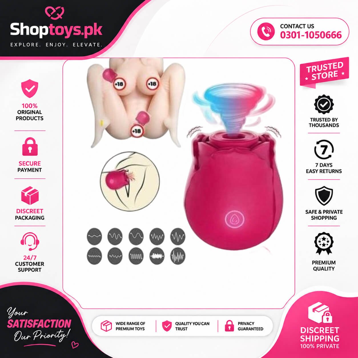 Suction Vibrator Sex Toys for Women In Pakistan